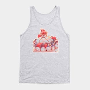 Little witch in a sweet strawberry cake Tank Top